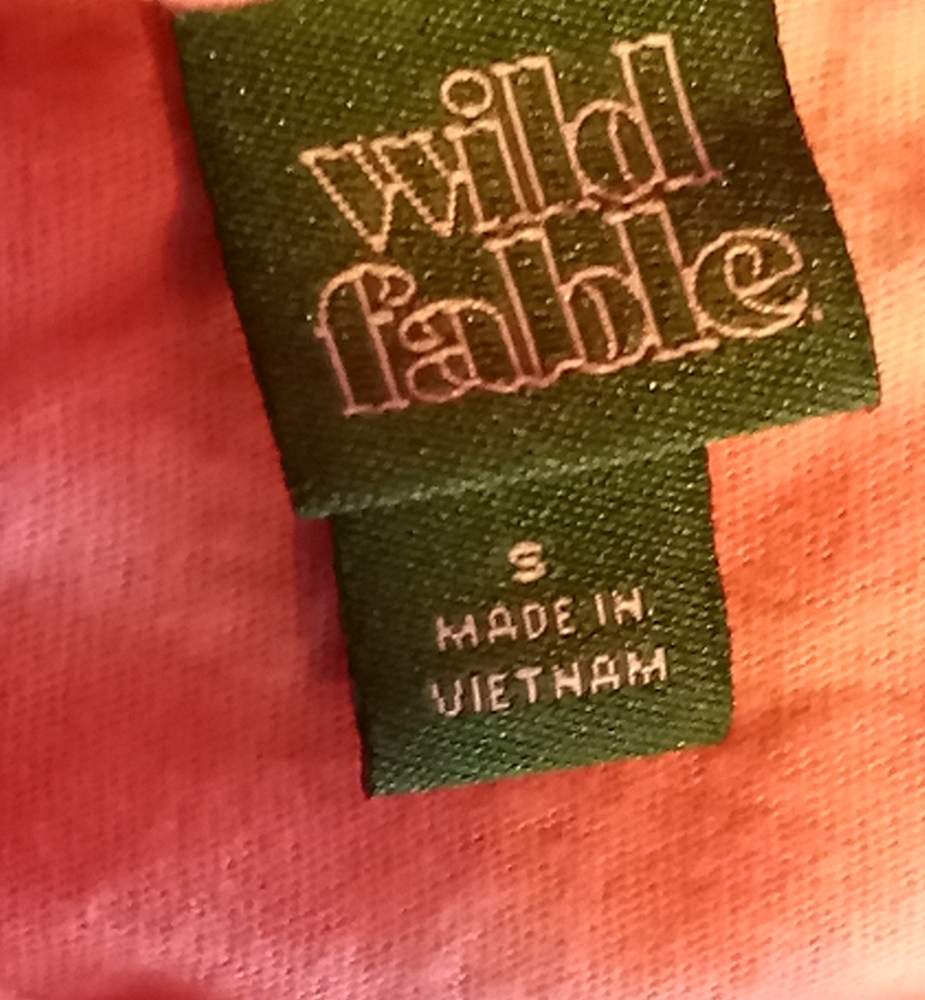 Wild Fable Ladies Pink & White Tye Dye Crop T-Shirt Sz Sm - Picture 5 of 5